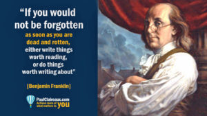 Franklin. Not be forgotten.