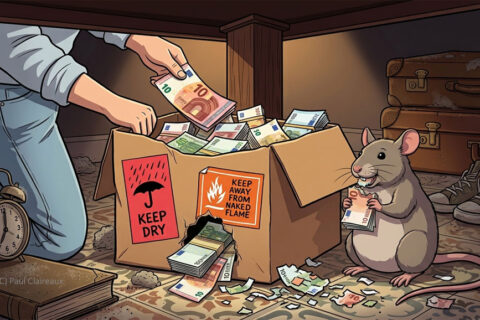 Money Box under the bed. Paul Claireaux.