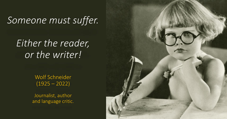 Someone must suffer. Paul Claireaux