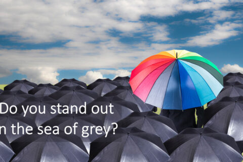 Stand out in sea of grey. Paul Claireaux