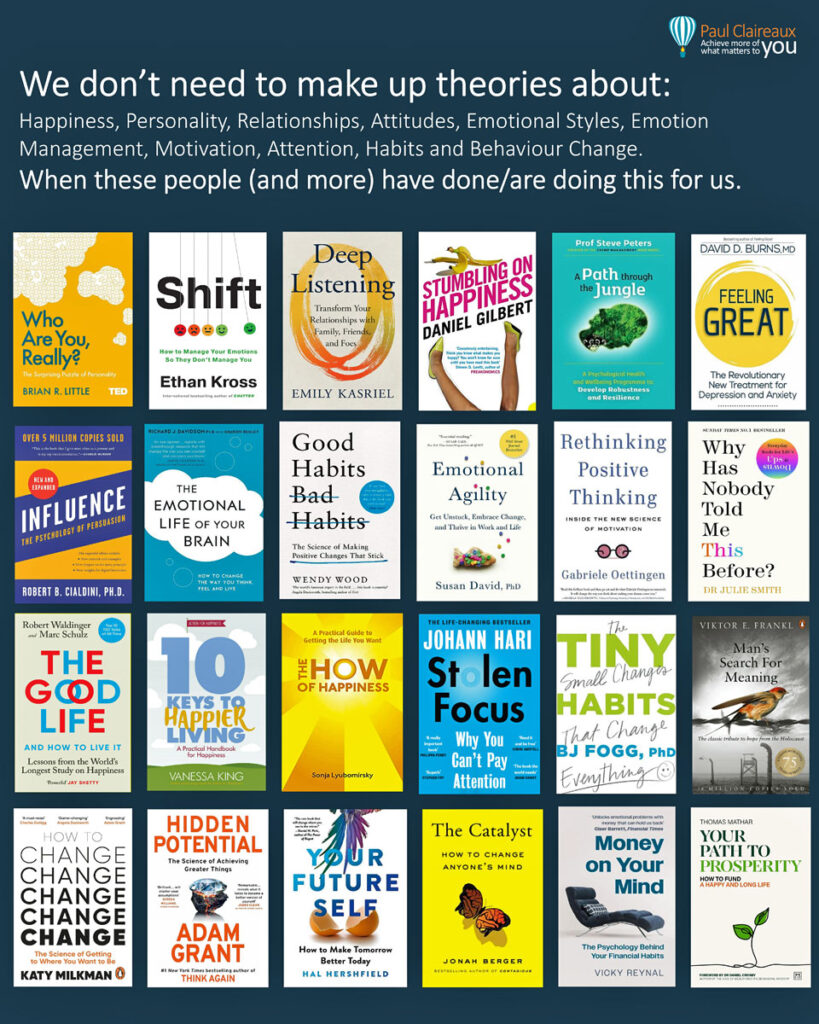 24 books on matters of the mind. Paul Claireaux