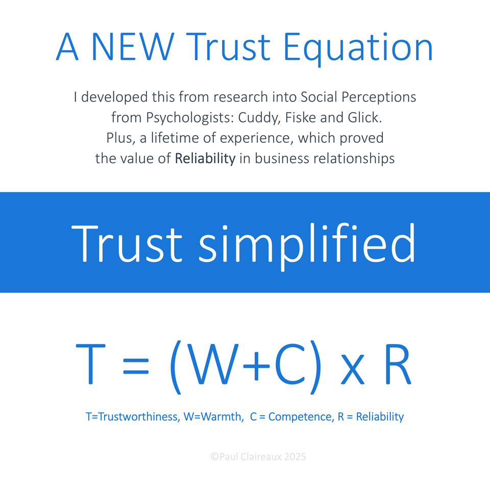 New Trust Equation. Paul Claireaux