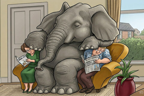 Elephant in the room. Paul Claireaux